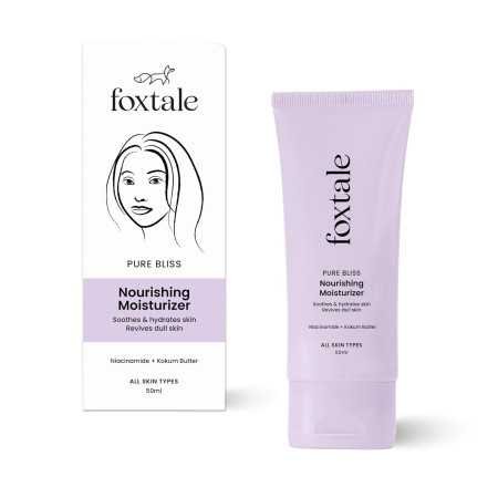 Foxtale Nourishing Face Moisturizer with Niacinamide for 24 Hr Hydration, Lightweight & Non-Sticky, For Soft & Glowing Skin, Men