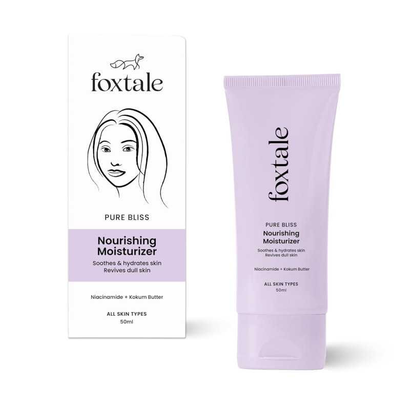 Foxtale Nourishing Face Moisturizer with Niacinamide for 24 Hr Hydration, Lightweight & Non-Sticky, For Soft & Glowing Skin, Men Foxtale Nourishing Face Moisturizer with Niacinamide for 24 Hr Hydration, Lightweight & Non-Sticky, For Soft & Glowing Skin, Men