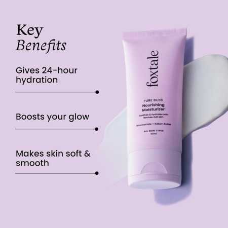 Foxtale Nourishing Face Moisturizer with Niacinamide for 24 Hr Hydration, Lightweight & Non-Sticky, For Soft & Glowing Skin, Men Foxtale Nourishing Face Moisturizer with Niacinamide for 24 Hr Hydration, Lightweight & Non-Sticky, For Soft & Glowing Skin, Men
