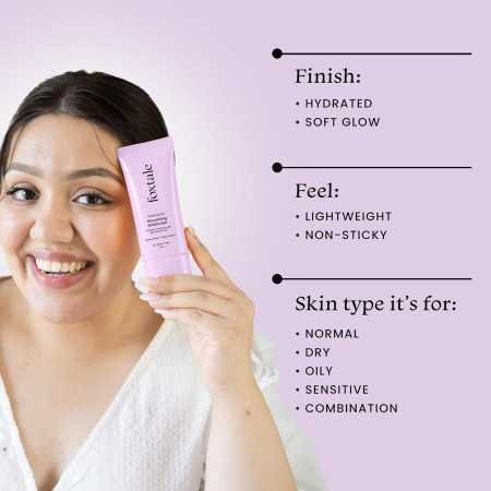 Foxtale Nourishing Face Moisturizer with Niacinamide for 24 Hr Hydration, Lightweight & Non-Sticky, For Soft & Glowing Skin, Men Foxtale Nourishing Face Moisturizer with Niacinamide for 24 Hr Hydration, Lightweight & Non-Sticky, For Soft & Glowing Skin, Men