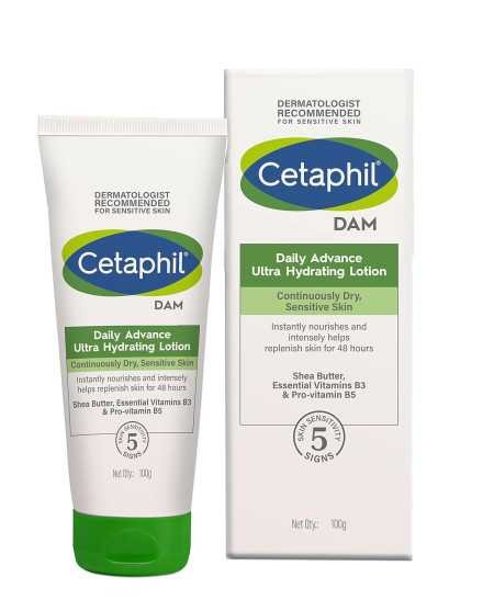 Cetaphil Dam Daily Advance Ultra Hydrating Lotion For Dry, Sensitive Skin| 30 G| Moisturizer With Shea Butter| Non-Greasy, Cetaphil Dam Daily Advance Ultra Hydrating Lotion For Dry, Sensitive Skin| 30 G| Moisturizer With Shea Butter| Non-Greasy,