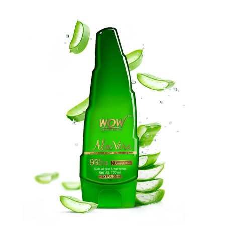 WOW Skin Science 99% Pure Aloe Vera Gel for Face, Skin & Hair - 150ml | Ultimate Gel For Glowing Skin | For Both Men and Women