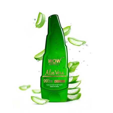 WOW Skin Science 99% Pure Aloe Vera Gel for Face, Skin & Hair - 150ml | Ultimate Gel For Glowing Skin | For Both Men and Women
