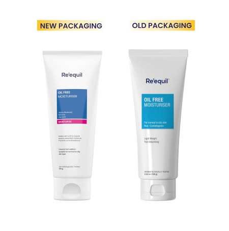 RE' EQUIL Oil Free Moisturiser | Lightweight Moisturizer For Face | Retains Essential Moisture | Prevents Acne Breakouts |