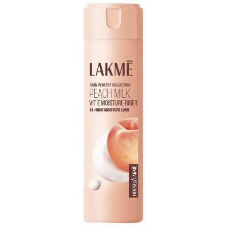 Lakme Peach Milk Face Moisturizer 120 ml, Daily Lightweight Lotion with Vitamin C & Vitamin E for Soft Glowing Skin - Non Oily