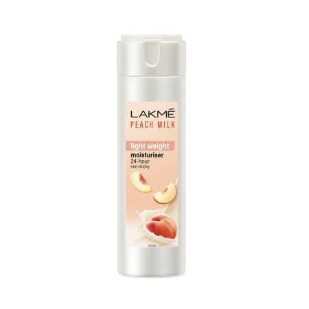 Lakme Peach Milk Face Moisturizer 120 ml, Daily Lightweight Lotion with Vitamin C & Vitamin E for Soft Glowing Skin - Non Oily