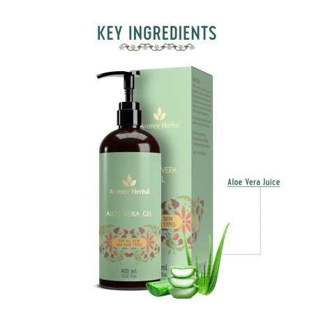 Avimee Herbal Pure Aloe Vera Gel for Hydrated & Moisturized Skin & Hair | For Men and Women | 100 mL Avimee Herbal Pure Aloe Vera Gel for Hydrated & Moisturized Skin & Hair | For Men and Women | 100 mL