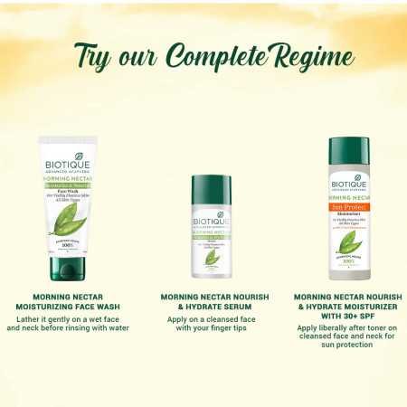 Biotique Morning Nectar Sun Protect Moisturizer SPF 30 UVA/UVB Sunscreen| Contains Wild Turmeric, Neem Leaves, & Morning Nectar Biotique Morning Nectar Sun Protect Moisturizer SPF 30 UVA/UVB Sunscreen| Contains Wild Turmeric, Neem Leaves, & Morning Nectar