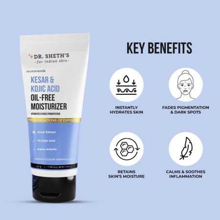 Dr. Sheth's Kesar & Kojic Acid Oil-Free Moisturizer-50G