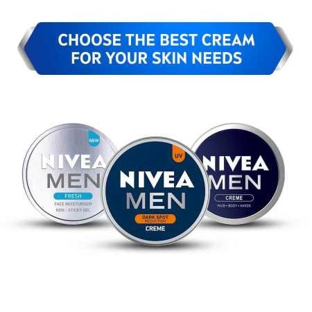 Nivea Men Creme, Dark Spot Reduction, Non Greasy Moisturizer, Cream With Uv Protect, 150 ml Nivea Men Creme, Dark Spot Reduction, Non Greasy Moisturizer, Cream With Uv Protect, 150 ml
