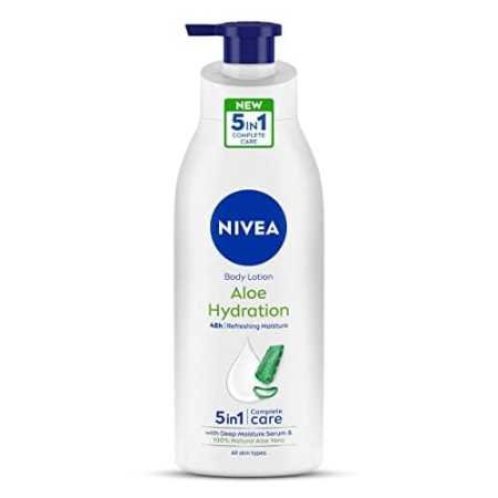 NIVEA Aloe Hydration Body Lotion 400 ml | 48 H Moisturization | Refreshing Hydration | Non Sticky Feel | With Goodness of Aloe NIVEA Aloe Hydration Body Lotion 400 ml | 48 H Moisturization | Refreshing Hydration | Non Sticky Feel | With Goodness of Aloe