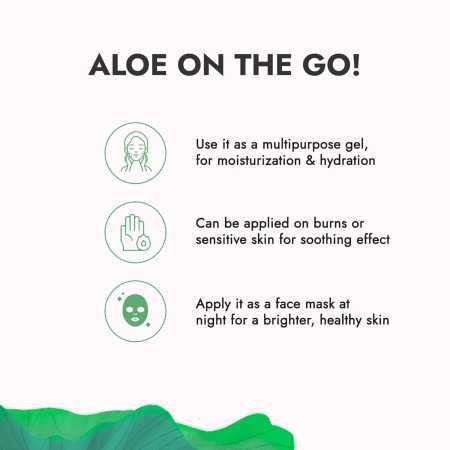 Kapiva Pure Aloe Vera Skin Gel 500g For Face & Hair | Hydrating, Moisturizing, Soothing Skin | Multipurpose Gel