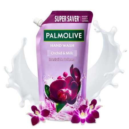 Palmolive Naturals Black Orchid & Milk Liquid Hand Wash Refill 750ml, Wash Away Germs, Refreshing Fragrance Handwash Refill