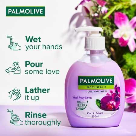 Palmolive Naturals Black Orchid & Milk Liquid Hand Wash Refill 750ml, Wash Away Germs, Refreshing Fragrance Handwash Refill Palmolive Naturals Black Orchid & Milk Liquid Hand Wash Refill 750ml, Wash Away Germs, Refreshing Fragrance Handwash Refill