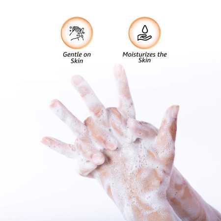 Amazon Brand - Solimo Handwash Liquid Refill Can 5 Litre | Antibacterial germ-protect | Advanced Disinfection Formula| pH