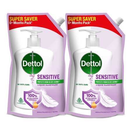 Dettol Sensitive Liquid Hand Wash Refill - 675 ml (Pack of 2)