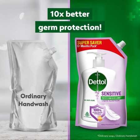 Dettol Sensitive Liquid Hand Wash Refill - 675 ml (Pack of 2) Dettol Sensitive Liquid Hand Wash Refill - 675 ml (Pack of 2)
