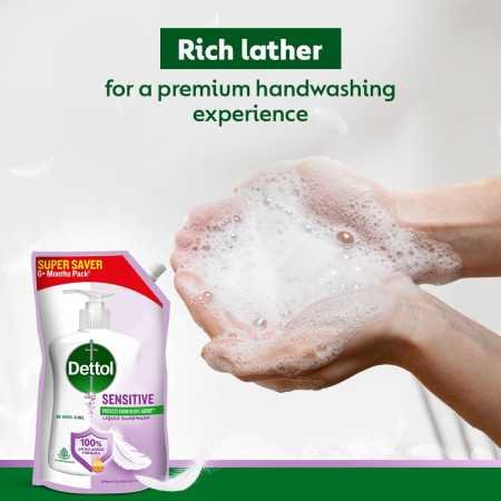 Dettol Sensitive Liquid Hand Wash Refill - 675 ml (Pack of 2) Dettol Sensitive Liquid Hand Wash Refill - 675 ml (Pack of 2)