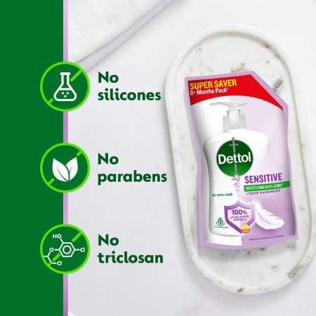 Dettol Sensitive Liquid Hand Wash Refill - 675 ml (Pack of 2) Dettol Sensitive Liquid Hand Wash Refill - 675 ml (Pack of 2)