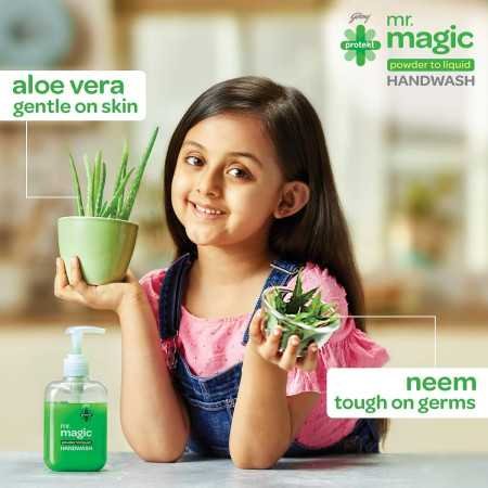 Godrej Protekt mr. magic Powder-to-Liquid Handwash - Refill | 9g (makes 200ml of handwash)