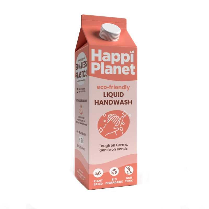 Happi Planet | Organic Liquid Handwash Refill | 1L | Oat Milk Fragrance | Moisturizing Hand Wash | Natural, Non-Toxic, Herbal,