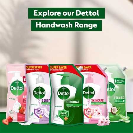 Dettol Liquid Handwash Refill - Original Hand Wash- 1500ml (Pack of 2) | Germ Defence Formula | 10x Better Germ Protection