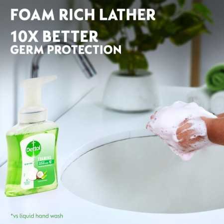 Dettol Foaming Handwash Pump - Aloe Coconut (Pack of 3-250ml each) | Rich Foam | Moisturizing Hand Wash | Soft on Hands Dettol Foaming Handwash Pump - Aloe Coconut (Pack of 3-250ml each) | Rich Foam | Moisturizing Hand Wash | Soft on Hands