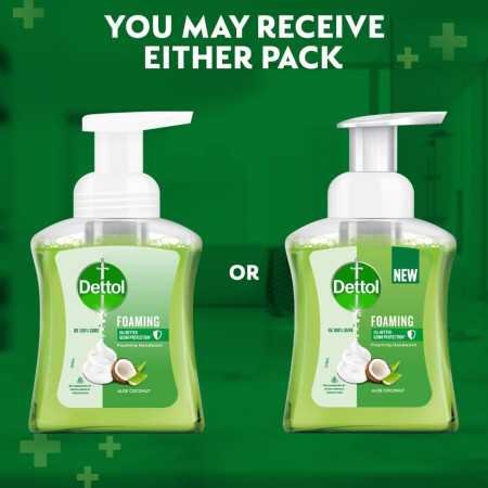 Dettol Foaming Handwash Pump - Aloe Coconut (Pack of 3-250ml each) | Rich Foam | Moisturizing Hand Wash | Soft on Hands Dettol Foaming Handwash Pump - Aloe Coconut (Pack of 3-250ml each) | Rich Foam | Moisturizing Hand Wash | Soft on Hands