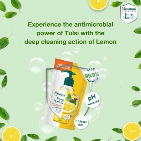 Himalaya Pure Hands | Deep Cleansing Tulsi and Lemon Hand Wash Refill - 750 ml Himalaya Pure Hands | Deep Cleansing Tulsi and Lemon Hand Wash Refill - 750 ml