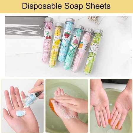 4 pcs Travel Soft Paper Soap Flower Design Tube Shape Bottle, Magic Hand Wash Beautiful Design Tube Shape Bottle Paper Soap 4 pcs Travel Soft Paper Soap Flower Design Tube Shape Bottle, Magic Hand Wash Beautiful Design Tube Shape Bottle Paper Soap