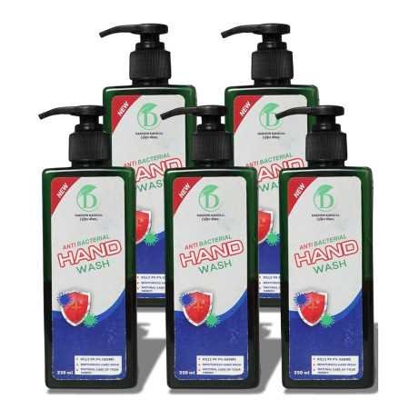 DAKSHIN KAUSHAL Hand Wash 250 ml (5 Pack) | Total Clean Experience with Invigorating Scent