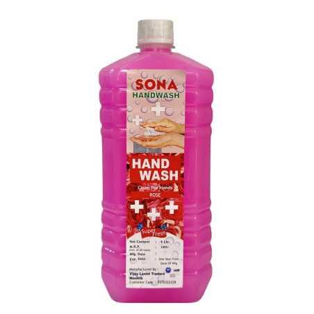 Sona Plus Rose Foaming Handwash, 260ml, Premium Liquid, 100% Vegan, Paraben Free, With Natural Rose Goodness, Moisturizing