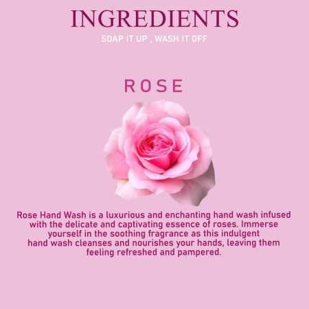 Sona Plus Rose Foaming Handwash, 260ml, Premium Liquid, 100% Vegan, Paraben Free, With Natural Rose Goodness, Moisturizing