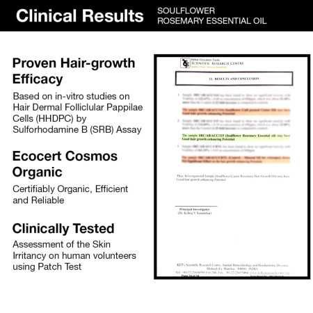 Soulflower Rosemary Essential Oil for Hair Growth, Hair Fall Control and Nourishment, Skin Care | Clinically Tested & Ecocert Soulflower Rosemary Essential Oil for Hair Growth, Hair Fall Control and Nourishment, Skin Care | Clinically Tested & Ecocert