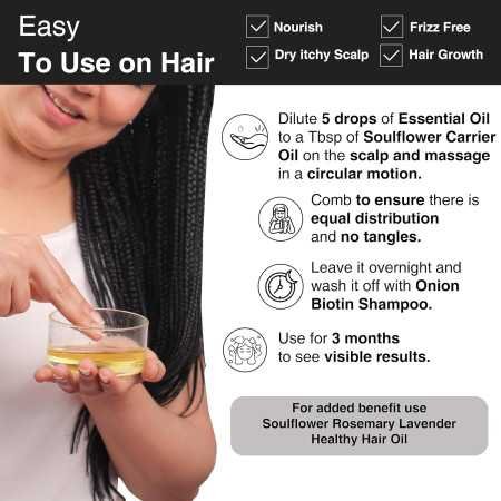 Soulflower Rosemary Essential Oil for Hair Growth, Hair Fall Control and Nourishment, Skin Care | Clinically Tested & Ecocert Soulflower Rosemary Essential Oil for Hair Growth, Hair Fall Control and Nourishment, Skin Care | Clinically Tested & Ecocert