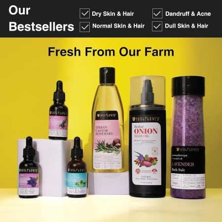 Soulflower Rosemary Essential Oil for Hair Growth, Hair Fall Control and Nourishment, Skin Care | Clinically Tested & Ecocert Soulflower Rosemary Essential Oil for Hair Growth, Hair Fall Control and Nourishment, Skin Care | Clinically Tested & Ecocert