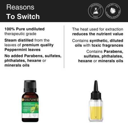 Soulflower Rosemary Essential Oil for Hair Growth, Hair Fall Control and Nourishment, Skin Care | Clinically Tested & Ecocert Soulflower Rosemary Essential Oil for Hair Growth, Hair Fall Control and Nourishment, Skin Care | Clinically Tested & Ecocert