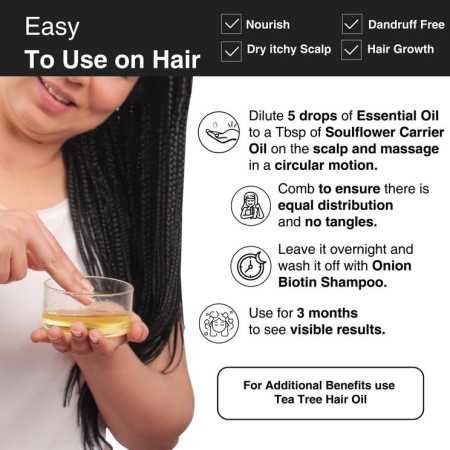 Soulflower Rosemary Essential Oil for Hair Growth, Hair Fall Control and Nourishment, Skin Care | Clinically Tested & Ecocert Soulflower Rosemary Essential Oil for Hair Growth, Hair Fall Control and Nourishment, Skin Care | Clinically Tested & Ecocert