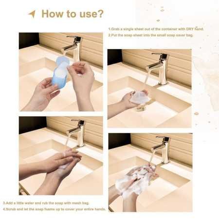 VENTWILLA Disposable Travel Paper Soap Strips For Handwash - Travelling Scented Mini Paper Soap Sheets Flakes Cleaning Foaming VENTWILLA Disposable Travel Paper Soap Strips For Handwash - Travelling Scented Mini Paper Soap Sheets Flakes Cleaning Foaming