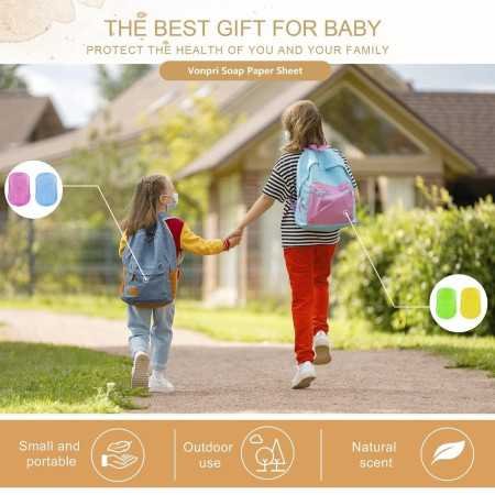 ADICTUM Disposable Travel Paper Soap Strips For Handwash - Travelling Scented Mini Paper Soap Sheets Flakes Cleaning Foaming ADICTUM Disposable Travel Paper Soap Strips For Handwash - Travelling Scented Mini Paper Soap Sheets Flakes Cleaning Foaming