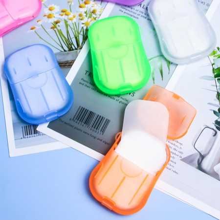 ADICTUM Disposable Travel Paper Soap Strips For Handwash - Travelling Scented Mini Paper Soap Sheets Flakes Cleaning Foaming ADICTUM Disposable Travel Paper Soap Strips For Handwash - Travelling Scented Mini Paper Soap Sheets Flakes Cleaning Foaming
