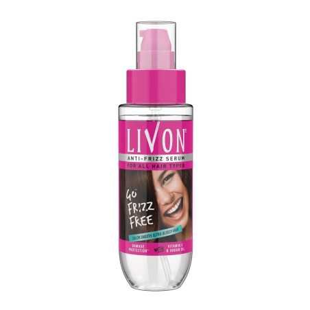 Livon Serum for Women & Men|All Hair Types for Frizz-free, Smooth & Glossy Hair |With Argan Oil & Vitamin E |100ml