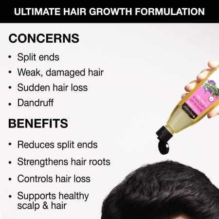 Soulflower Rosemary Lavender Hair Oil For Healthy Hair, Scalp Nourishment, Hair Growth - 100% Pure & Natural Undiluted Cold