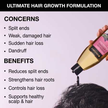 Soulflower Rosemary Lavender Hair Oil For Healthy Hair, Scalp Nourishment, Hair Growth - 100% Pure & Natural Undiluted Cold