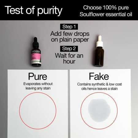 Soulflower Rosemary Lavender Hair Oil For Healthy Hair, Scalp Nourishment, Hair Growth - 100% Pure & Natural Undiluted Cold