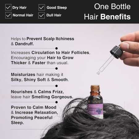 Soulflower Rosemary Lavender Hair Oil For Healthy Hair, Scalp Nourishment, Hair Growth - 100% Pure & Natural Undiluted Cold