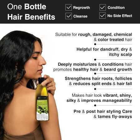 Soulflower Rosemary Lavender Hair Oil For Healthy Hair, Scalp Nourishment, Hair Growth - 100% Pure & Natural Undiluted Cold