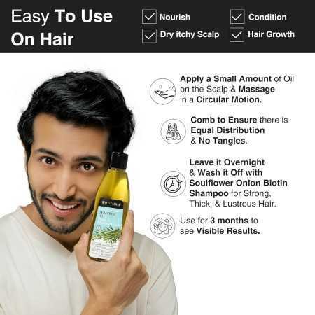 Soulflower Rosemary Lavender Hair Oil For Healthy Hair, Scalp Nourishment, Hair Growth - 100% Pure & Natural Undiluted Cold