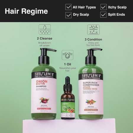 Soulflower Rosemary Lavender Hair Oil For Healthy Hair, Scalp Nourishment, Hair Growth - 100% Pure & Natural Undiluted Cold