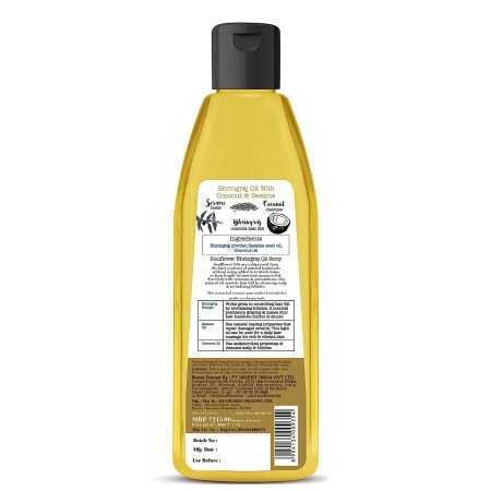 Soulflower Rosemary Lavender Hair Oil For Healthy Hair, Scalp Nourishment, Hair Growth - 100% Pure & Natural Undiluted Cold